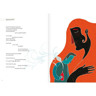 Interior libro "Vicente Huidobro, poemas ilustrados"
